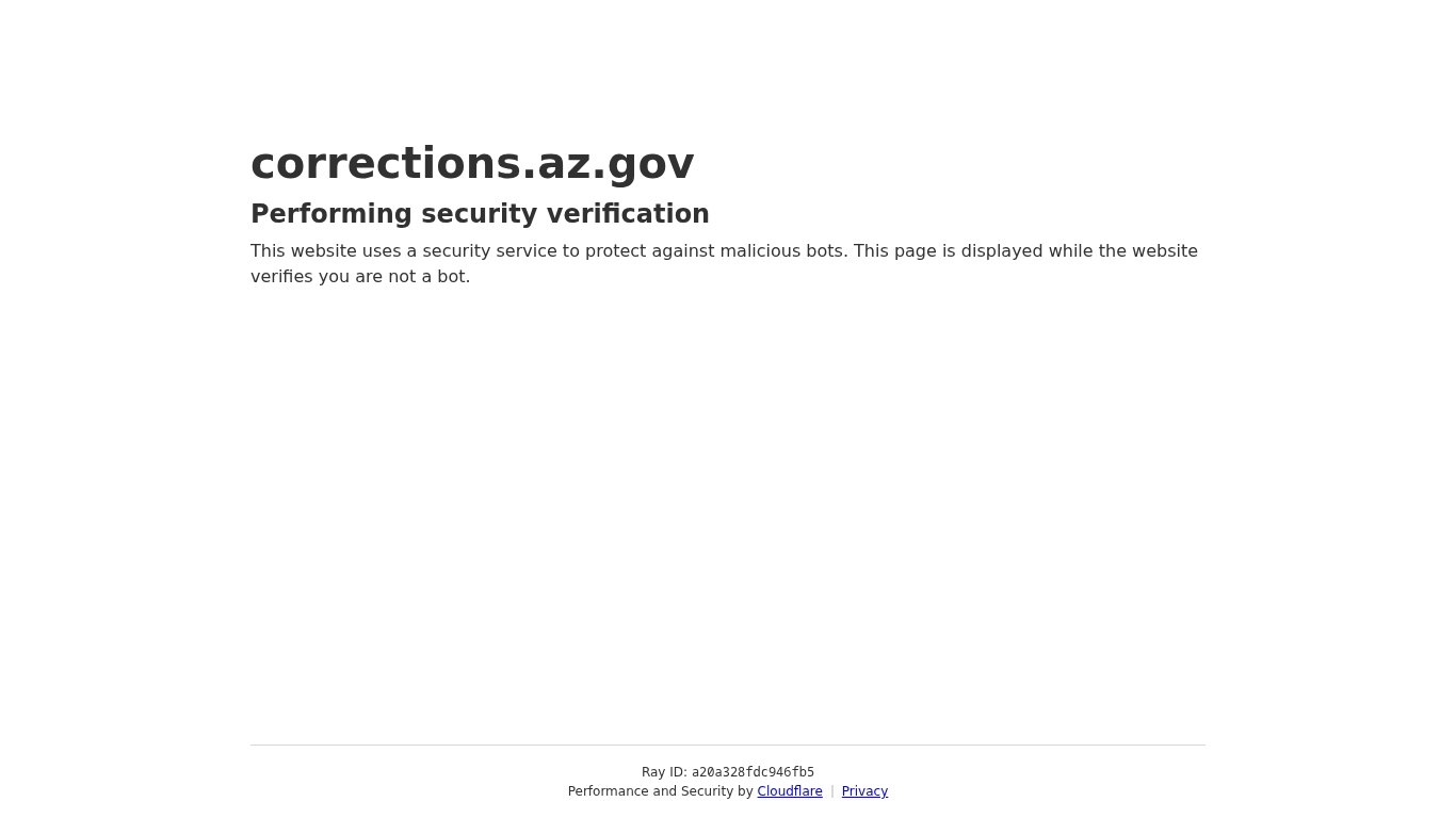 Arizona Department of Corrections Inmate Search