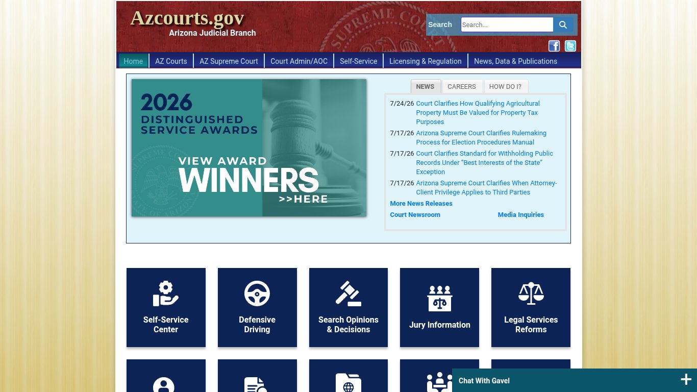 Arizona Supreme Court Public Access